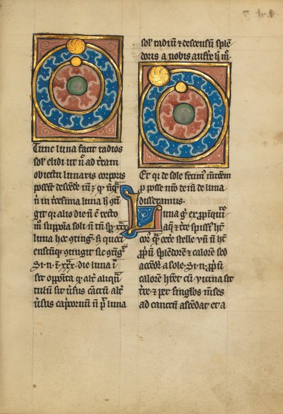Twee diagrammen die de banen van de zon en de maan tonen door Unbekannt Unbekannt